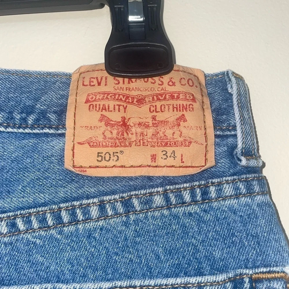 Levi 505 Vintage High Waist Shorts Size 34